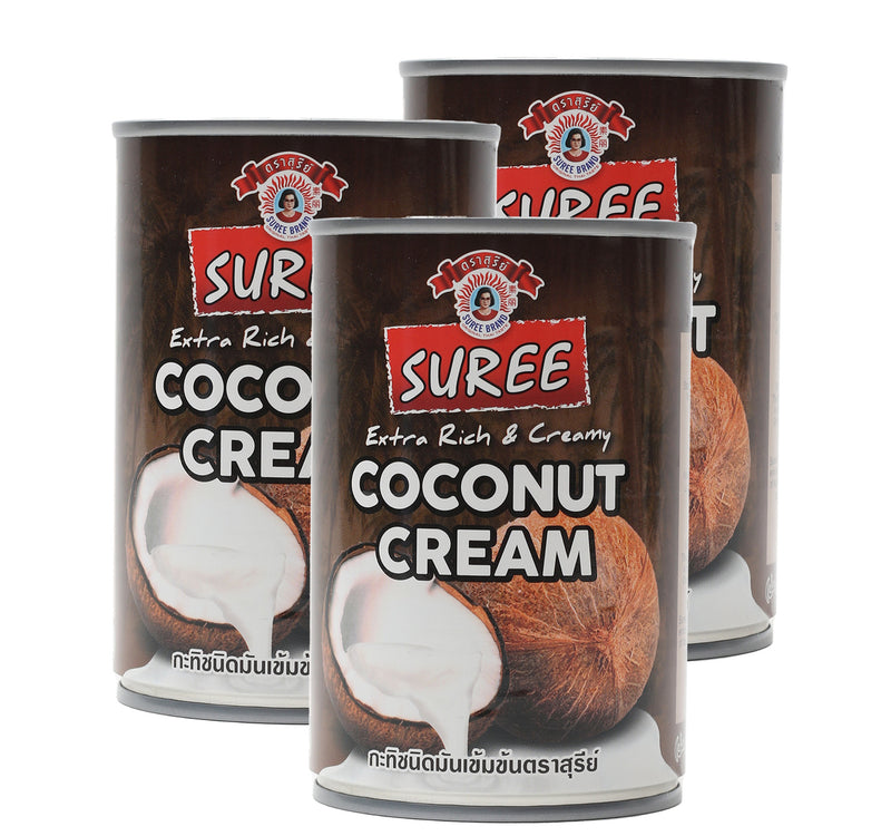 Suree Coconut Cream Value Pack 3 x 400 ml