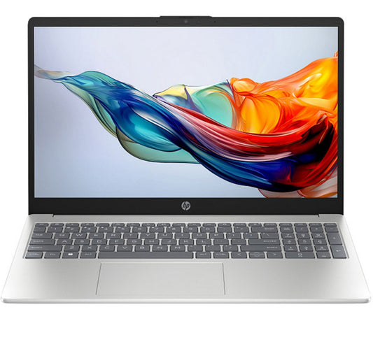 HP Notebook, 15.6 inches IPS Display, AMD Ryzen 5 Processor, 16 GB RAM, 512 GB SSD, Silver, 15-FC0054NE