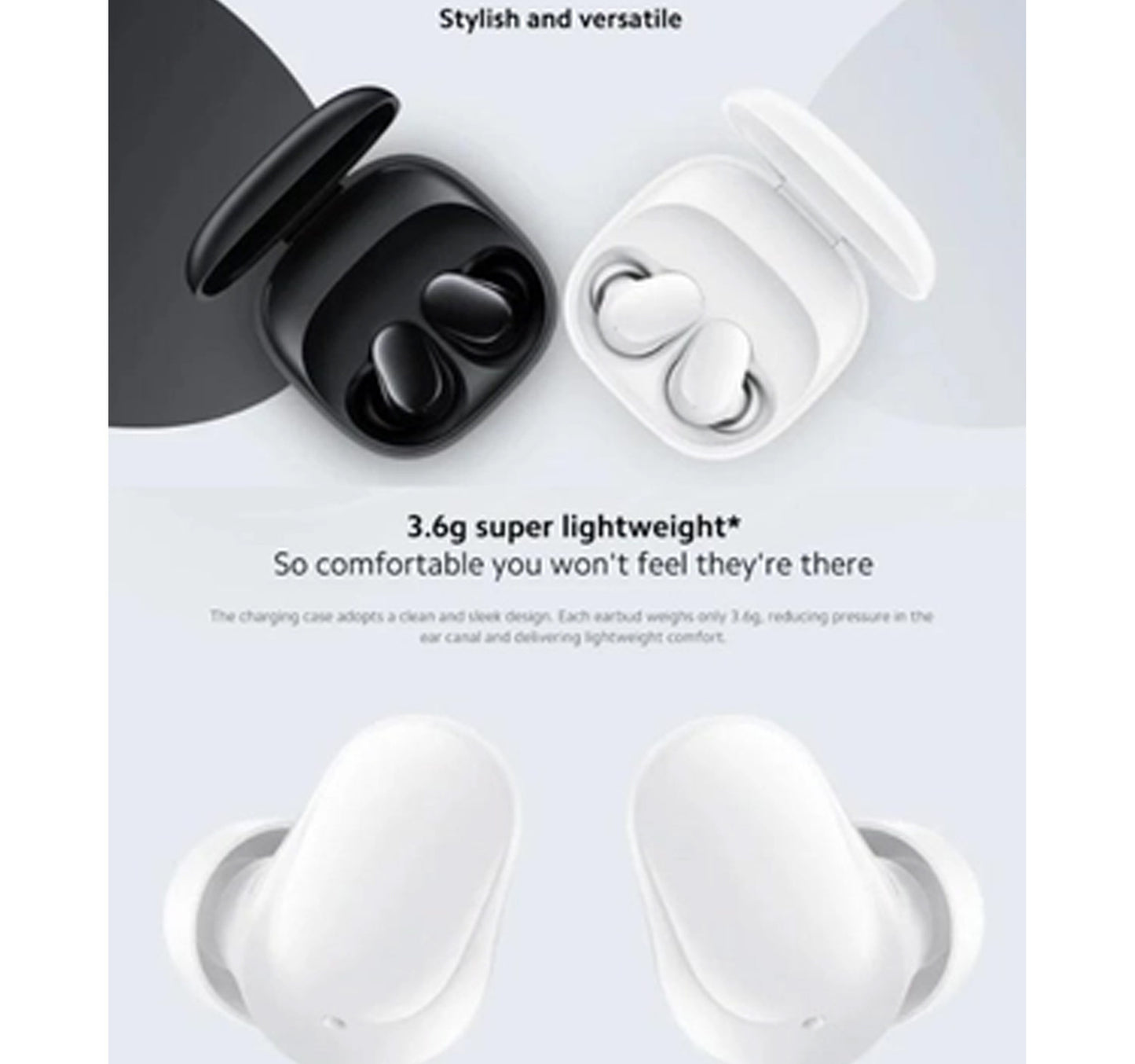 Xiaomi Redmi 6 Play True Wireless Earbuds, Black, BHR8776GL