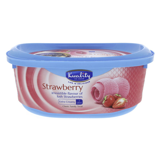 Kwality Strawberry Ice Cream 1 Litre Lulu Hypermarket