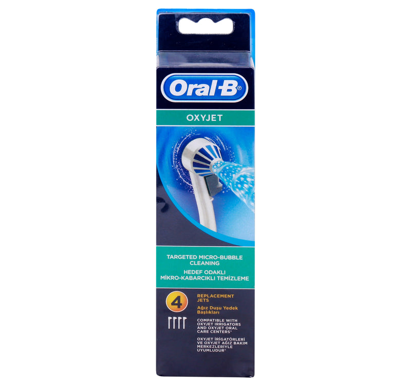 فوهة بديلة من Oral-B Oxyjet، 4 قطع لأجهزة ريّ Oxyjet MD17 وMD18 ومراكز العناية بالفم OC17/OC18 وOCS18