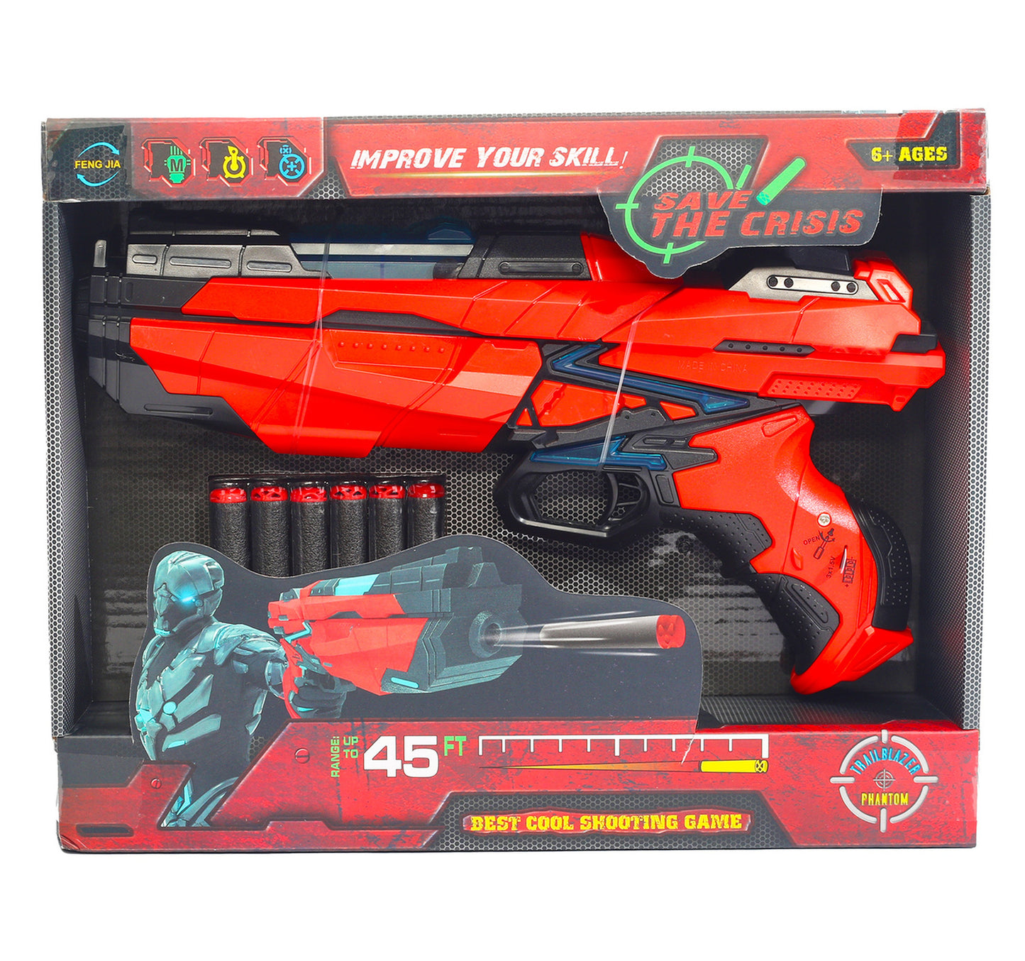 Skid Fusion Soft Bullet Gun Set FJ833