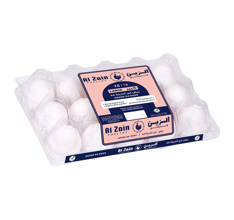 Al Zain White Eggs Large 15 pcs Sultan Center