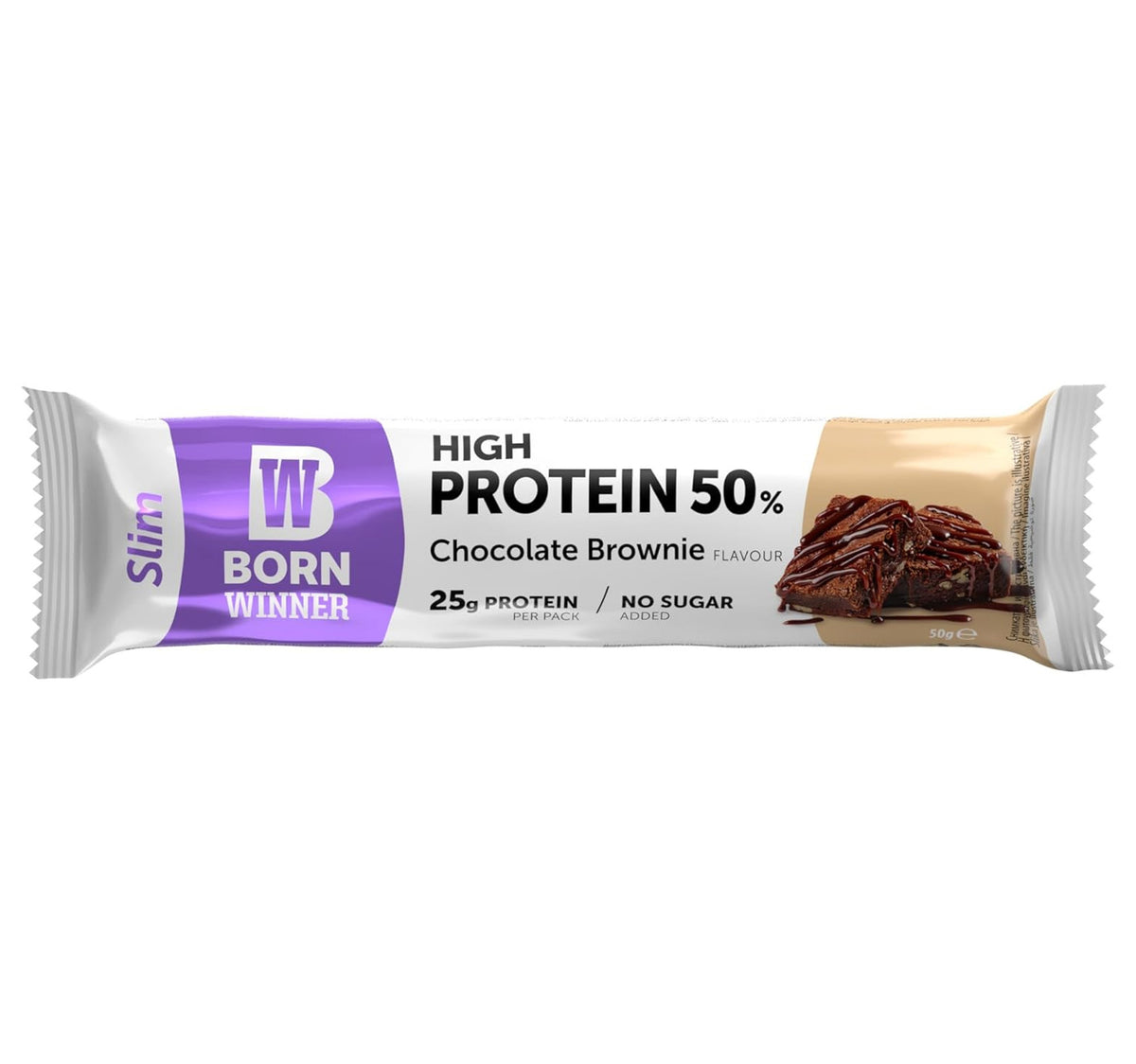 Born Winner Protein Bar Slim Chocolate Brownie 50 g