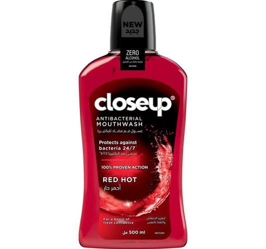 Closeup Red Hot Anti-Bacterial Mouth Wash 500 ml