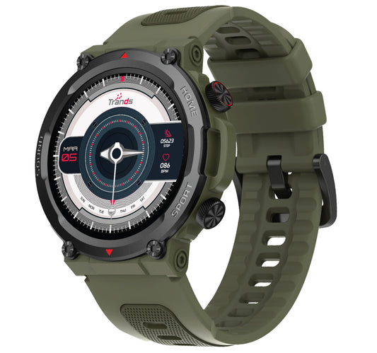 Trands Smartwatch, 1.43 inches AMOLED Display, Black, TR-SW70 Lulu Hypermarket