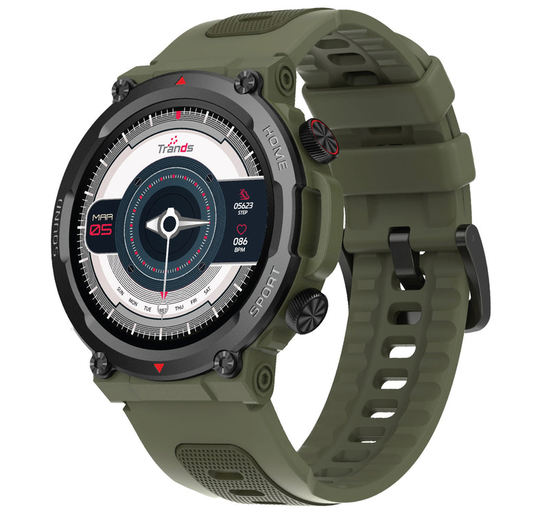 Trands Smartwatch, 1.43 inches AMOLED Display, Black, TR-SW70 Lulu Hypermarket