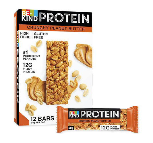 Be-Kind Crunchy Peanut Butter Protein Bar 12 x 50 g Lulu Hypermarket