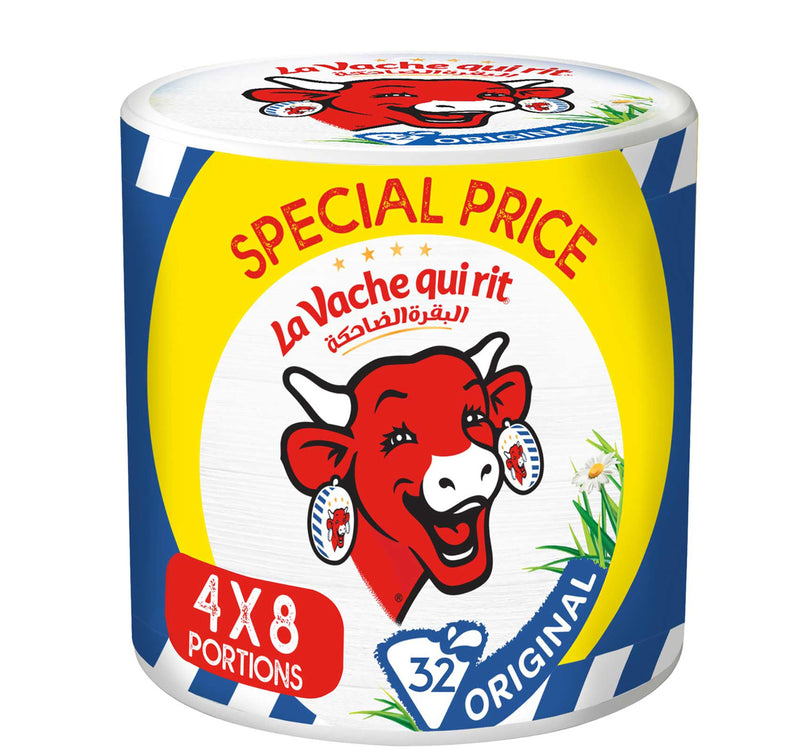 La Vache qui rit Original Spreadable Cheese Triangles 4 x 8 Portions 480 g Lulu Hypermarket