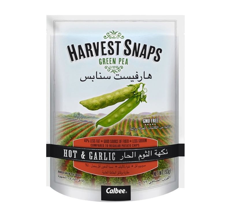 Harvest Snaps Hot & Garlic Green Pea Crisps 93 g