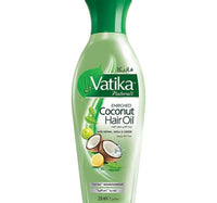 Vatika Naturals Enriched Coconut Hair Oil with Henna Amla & Lemon Promotes Soft Strong & Silky Hair For Extra Nourishment 250 ml