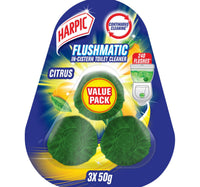 Harpic Toilet Blocks Citrus Scent Value Pack 3 x 50 g