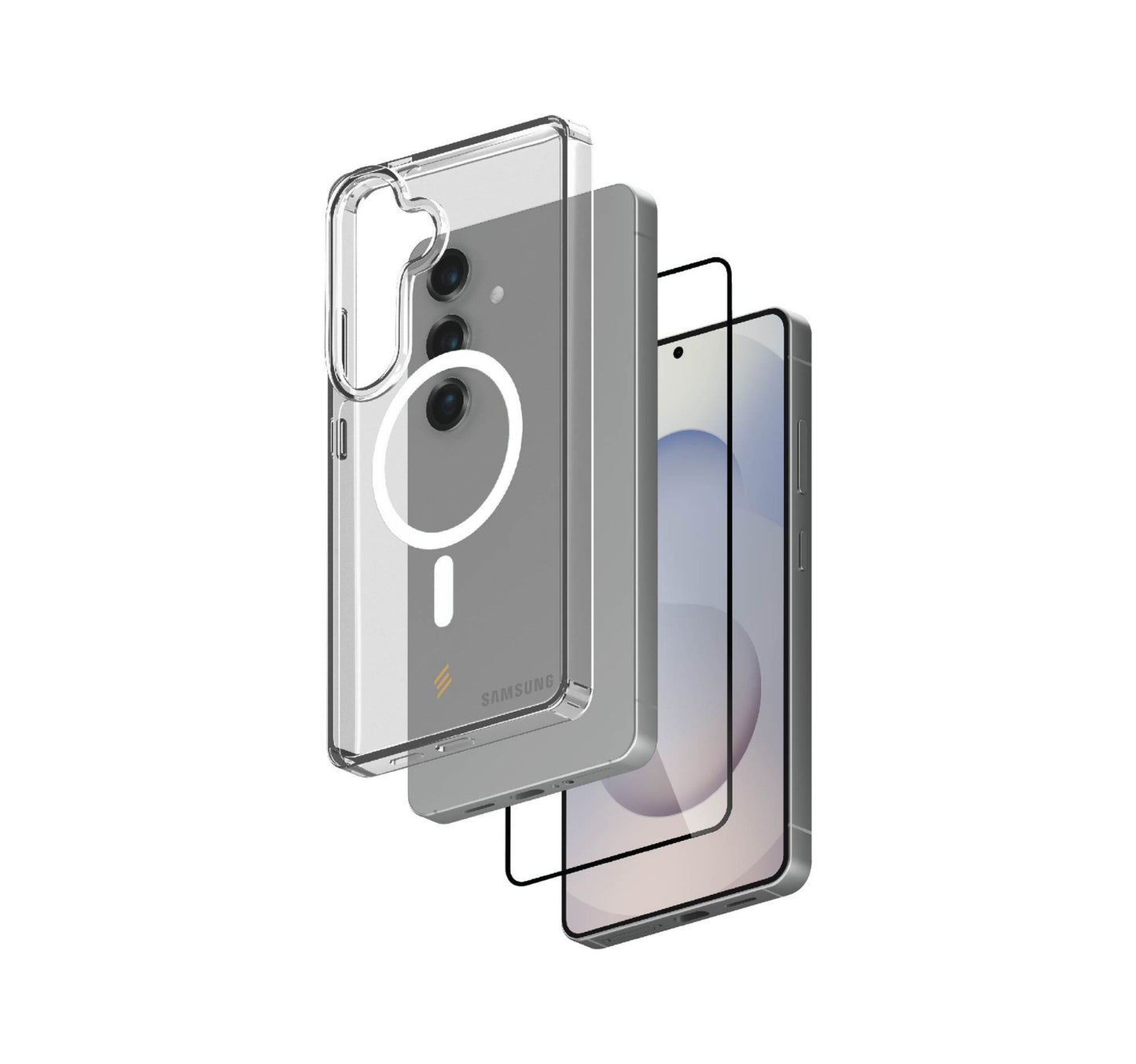 Smartix Samsung Galaxy S25 Plus Magnetic Clear Case + Screen Protector IGS25PM GBN Lulu Hypermarket