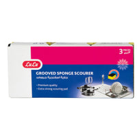 LuLu Grooved Sponge Scourer 3 pcs