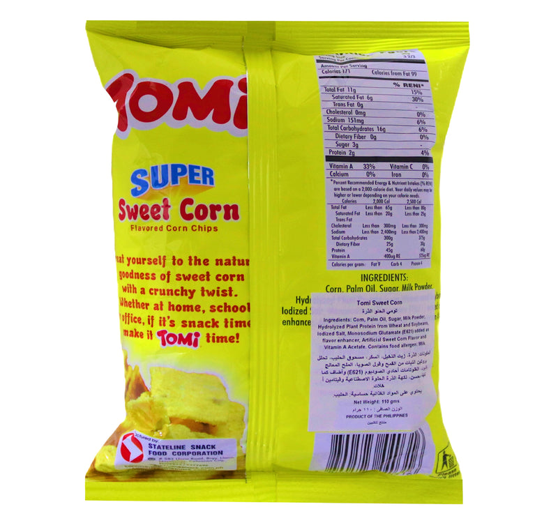 Stateline Tomi Super Sweet Corn Chips 110 g