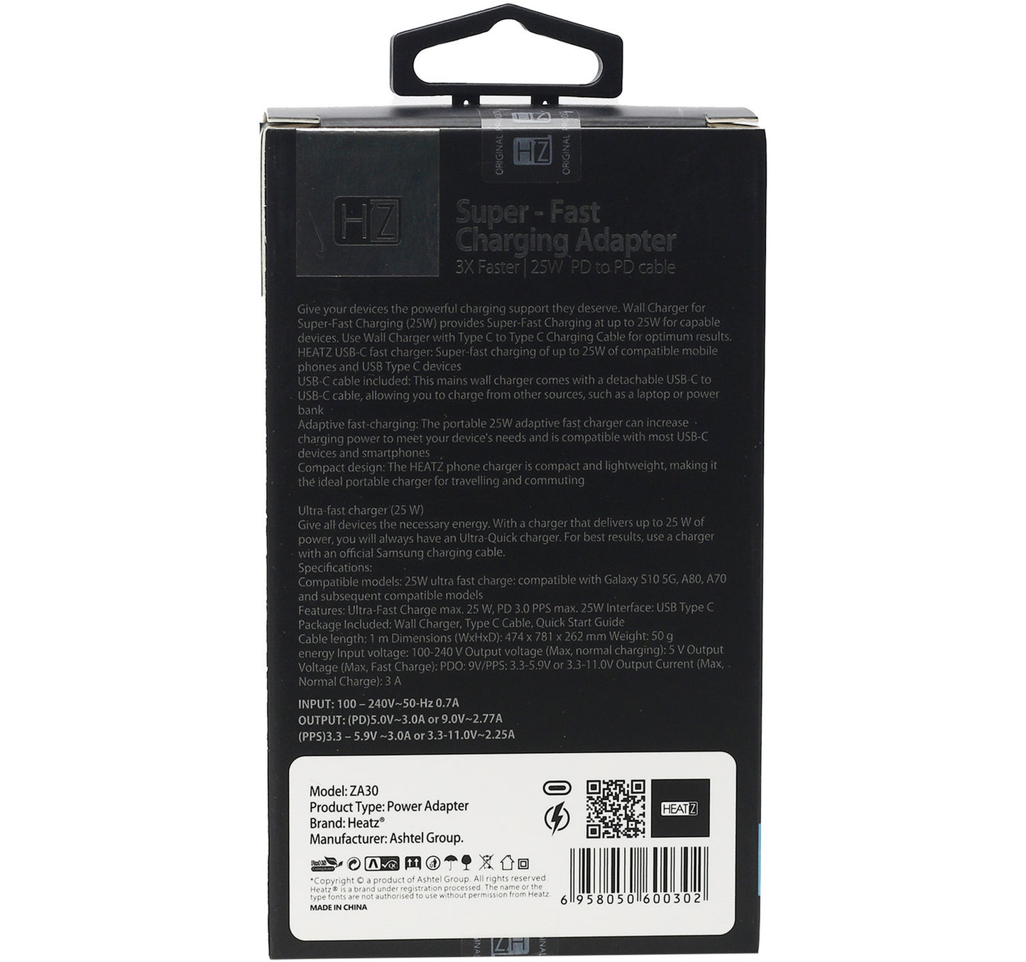 Heatz Fast Charging Adapter ZA30