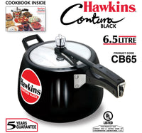Hawkins Hard Anodised Aluminum Pressure Cooker Contura CB65 6.5L Black