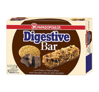 Papadopoulos Digestive Bar With Chocolate Chips & Milk Chocolate 5 x 28 g
