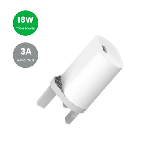 Iends Power Delivery Wall charger with USB-C to Lightning Cable White AD994