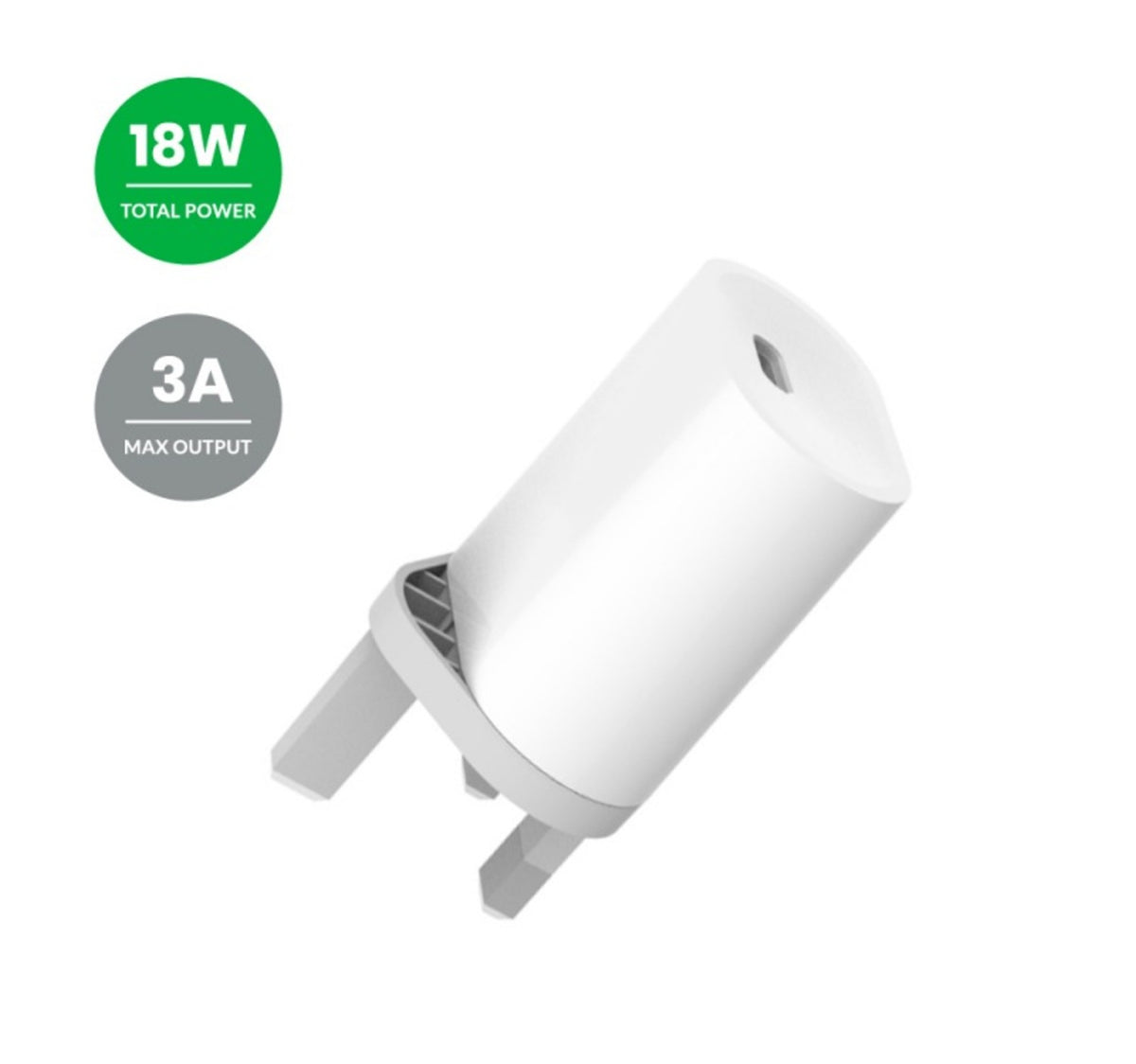 Iends Power Delivery Wall charger with USB-C to Lightning Cable White AD994