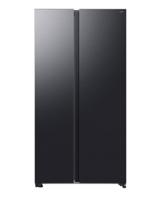Samsung Side By Side Refrigerator, 650L, Black, RS70F65QDFKW