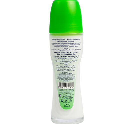 Hi-Geen Super Sensitive Deodorant Roll On 75 ml