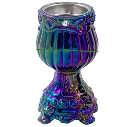 Maple Leaf Oud, Bakhoor Ceramic Incense Charcoal Burner 14.5cm Blue