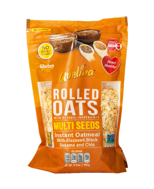 Avelina No Added Sugar Multi Seeds Rolled Oats 350 g Lulu Hypermarket