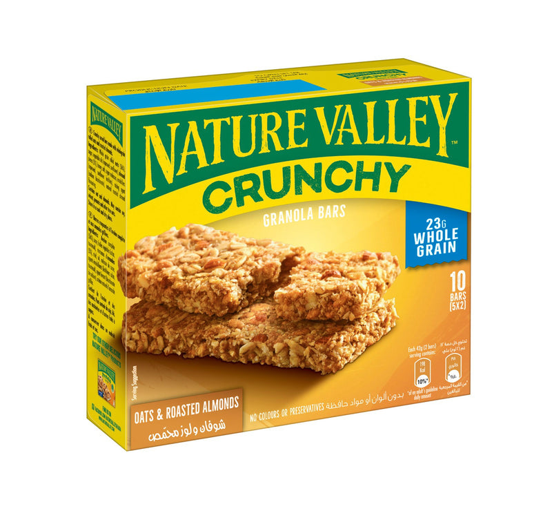 Nature Valley Crunchy Oats & Roasted Almonds Granola Bar 5 x 42 g Lulu Hypermarket
