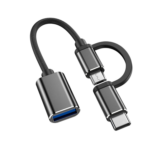 Trands 2 in 1 USB 3.0 Adapter OTG Cable CA344 Lulu Hypermarket