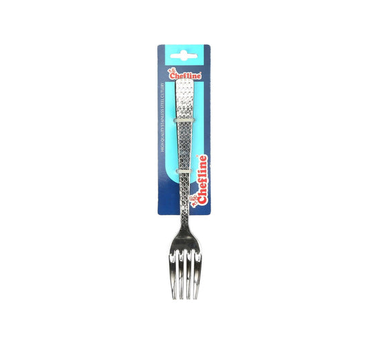 Chefline Hammered Stainless Steel Dessert Fork, 3 Pcs, 2203