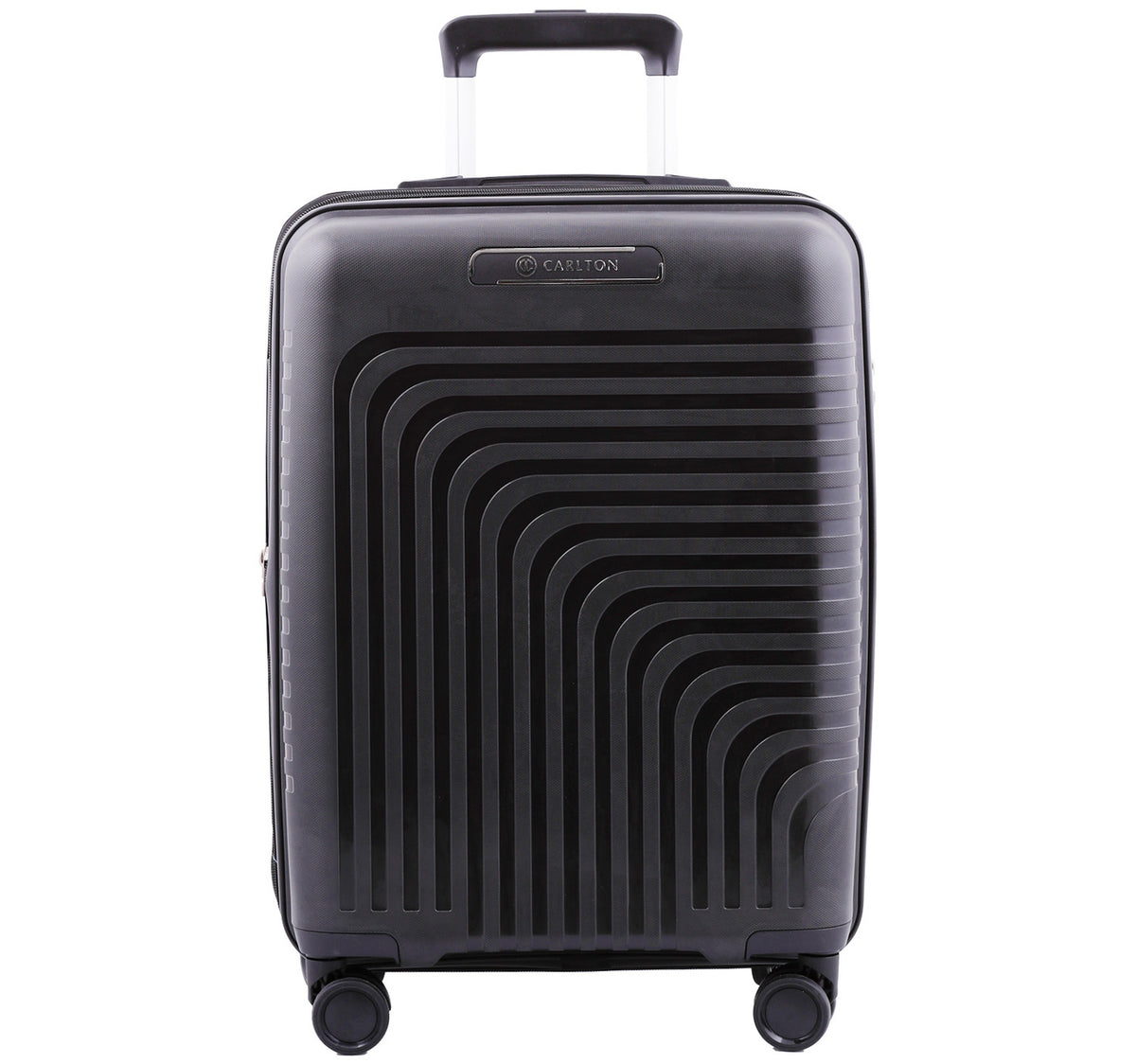 Carlton Wego 4 Double Wheel Hard Trolley, 55 cm, Black
