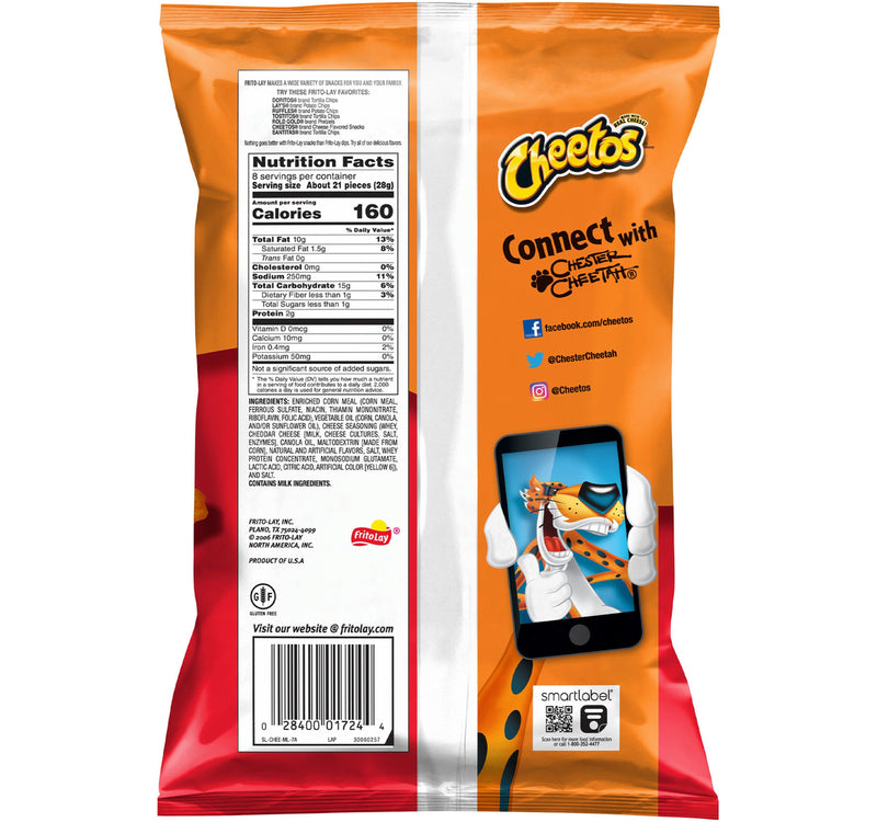 Cheetos Crunchy Cheese Flavoured Snacks 226.8 g
