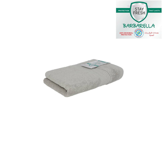 Barbarella Anti-Microbial Hand Towel, 50 x 100 cm, Grey