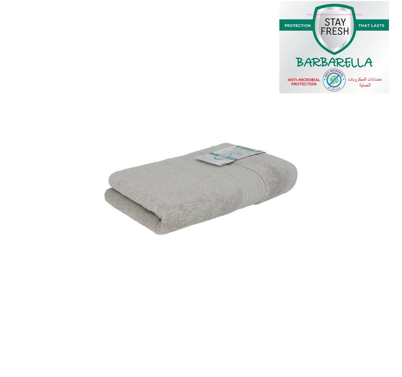 Barbarella Anti-Microbial Hand Towel, 50 x 100 cm, Grey