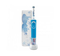 Oral-B D100 Vitality Rechargeable Kids Toothbrush With Travel Case D100.414 2K-Frozen
