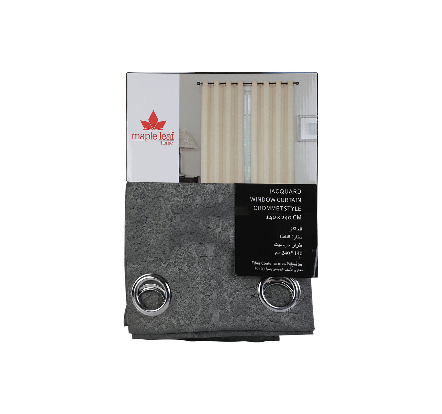 Maple Leaf Window Curtain 140x240cm Assorted Colors