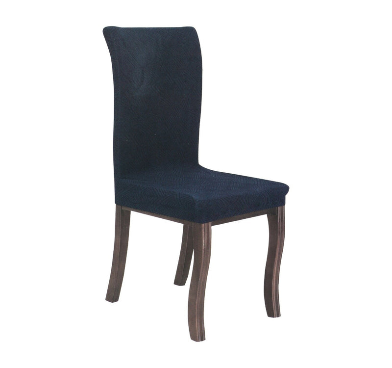Maple Leaf Chair Cover 6pcs Set Navy Blue
