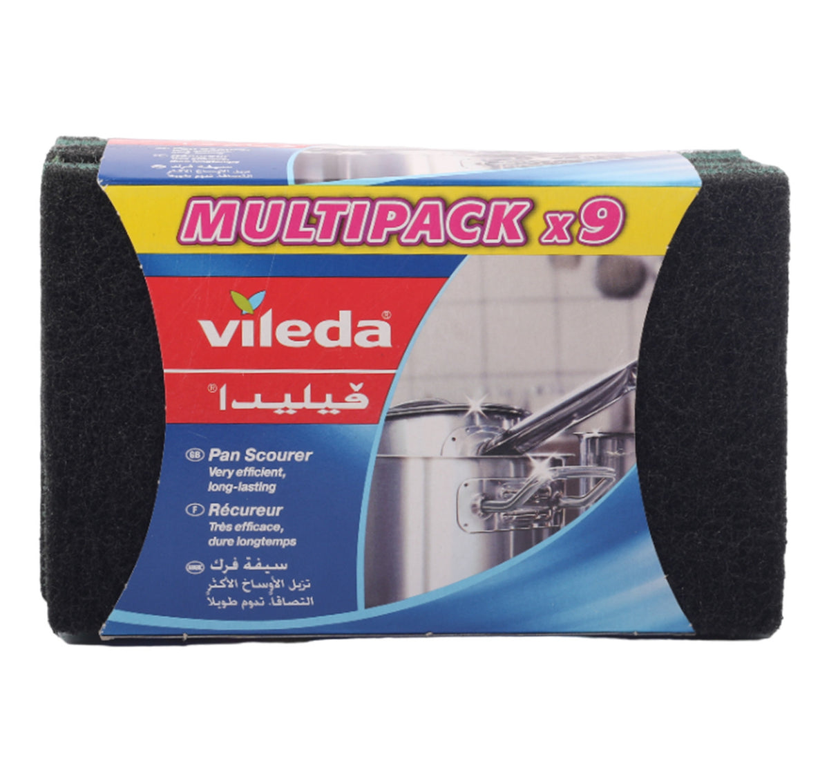 Vileda Scourer Pad Value Pack 6 + 3 pcs
