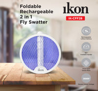 Ikon Foldable Rechargeable 2-in-1 Fly Swatter, IK-CFF28