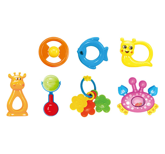 First Step Baby Rattle Set, 7 pcs, BM8007-3A25