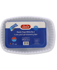 LuLu White Plastic Tray No.4 500 g