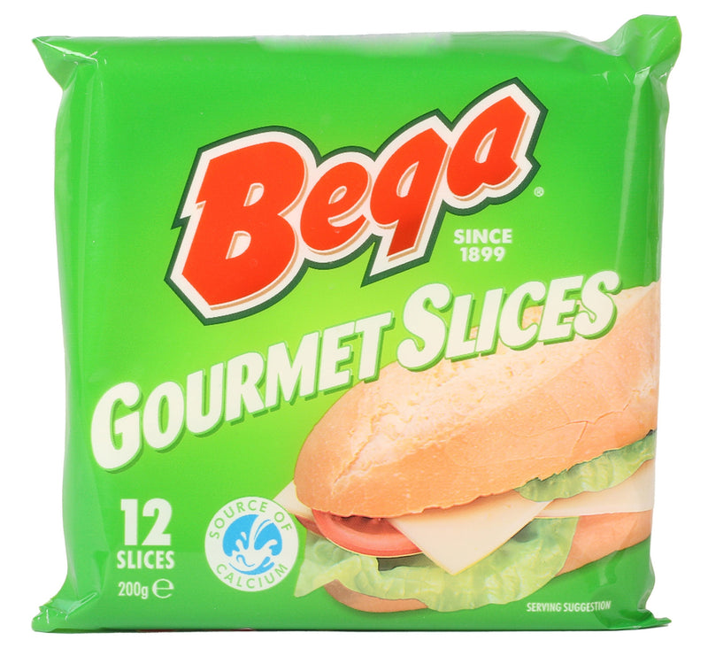 Bega Gourmet Cheddar Slice Cheese 200 g Lulu Hypermarket