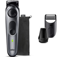 Braun Beard Trimmer with Precision Wheel and 5 Styling Tools, Grey, BT5440
