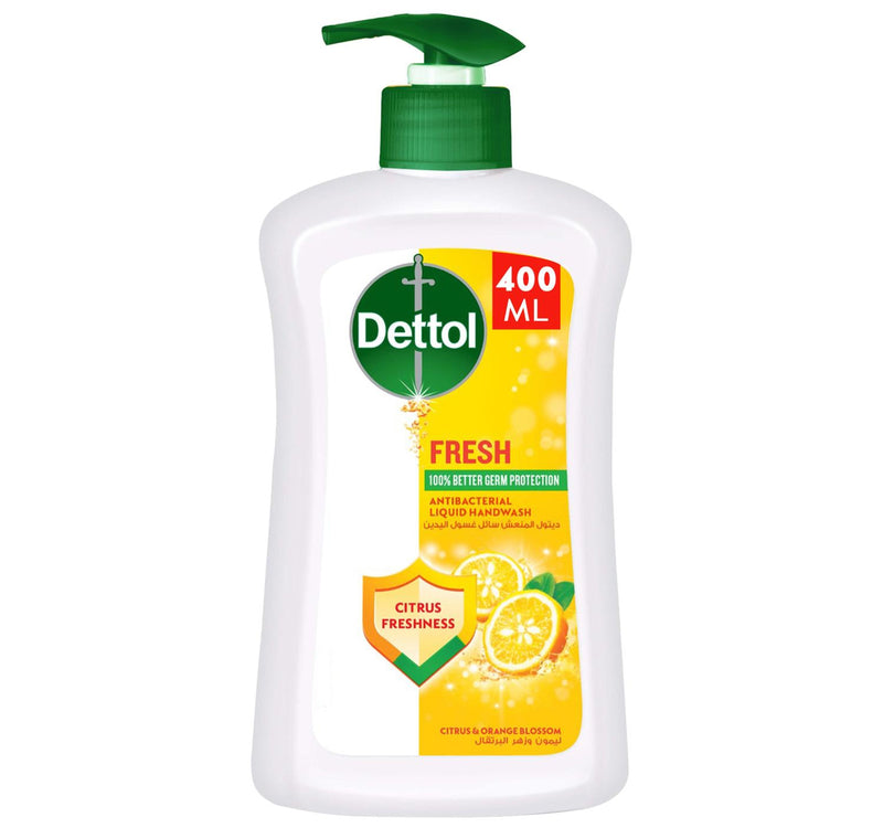 Dettol Fresh Liquid Handwash Pump Citrus & Orange Blossom Scent 400 ml