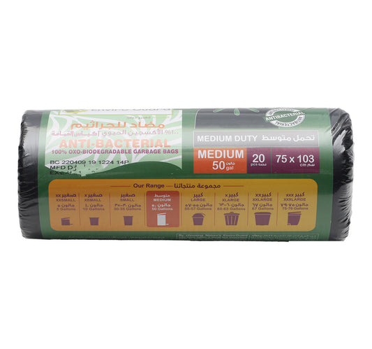 Enviro Care Oxo-Biodegradable HD Garbage Roll Size 75 x 103cm Medium 20pcs