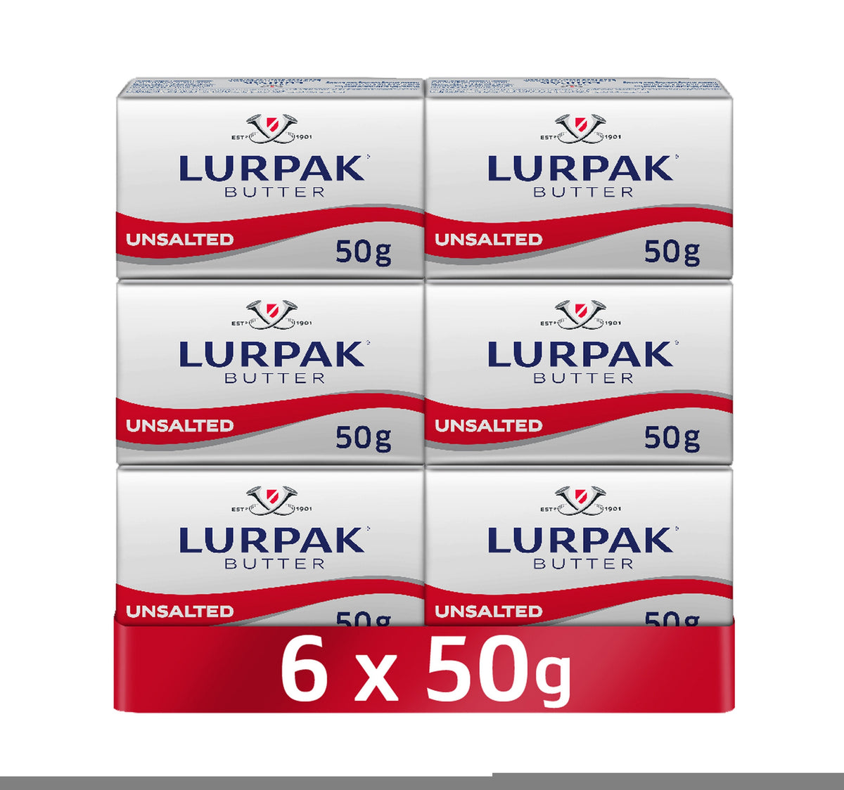 Lurpak Butter Unsalted Mini Blocks 6 x 50 g Lulu Hypermarket