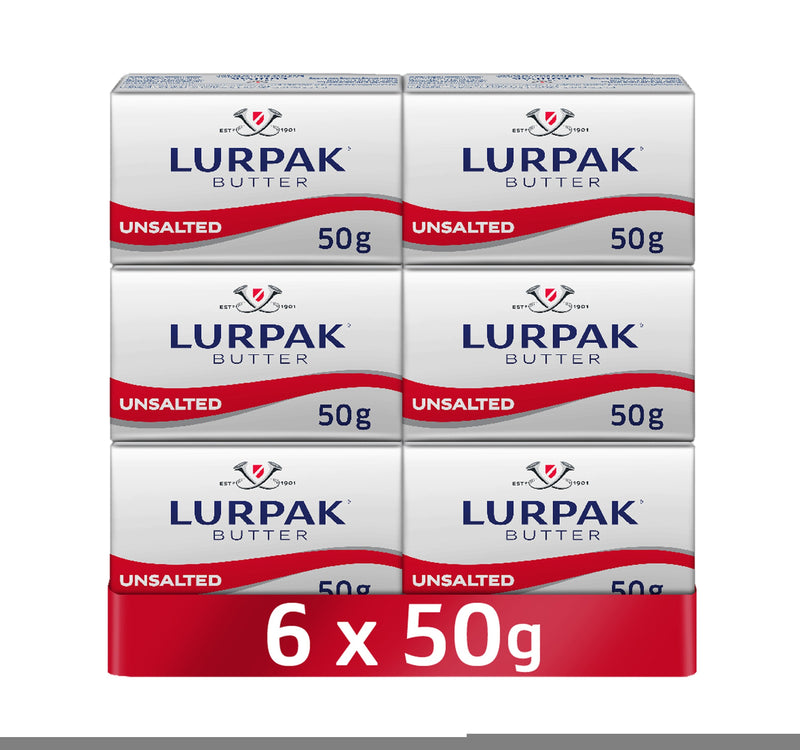 Lurpak Butter Unsalted Mini Blocks 6 x 50 g Lulu Hypermarket