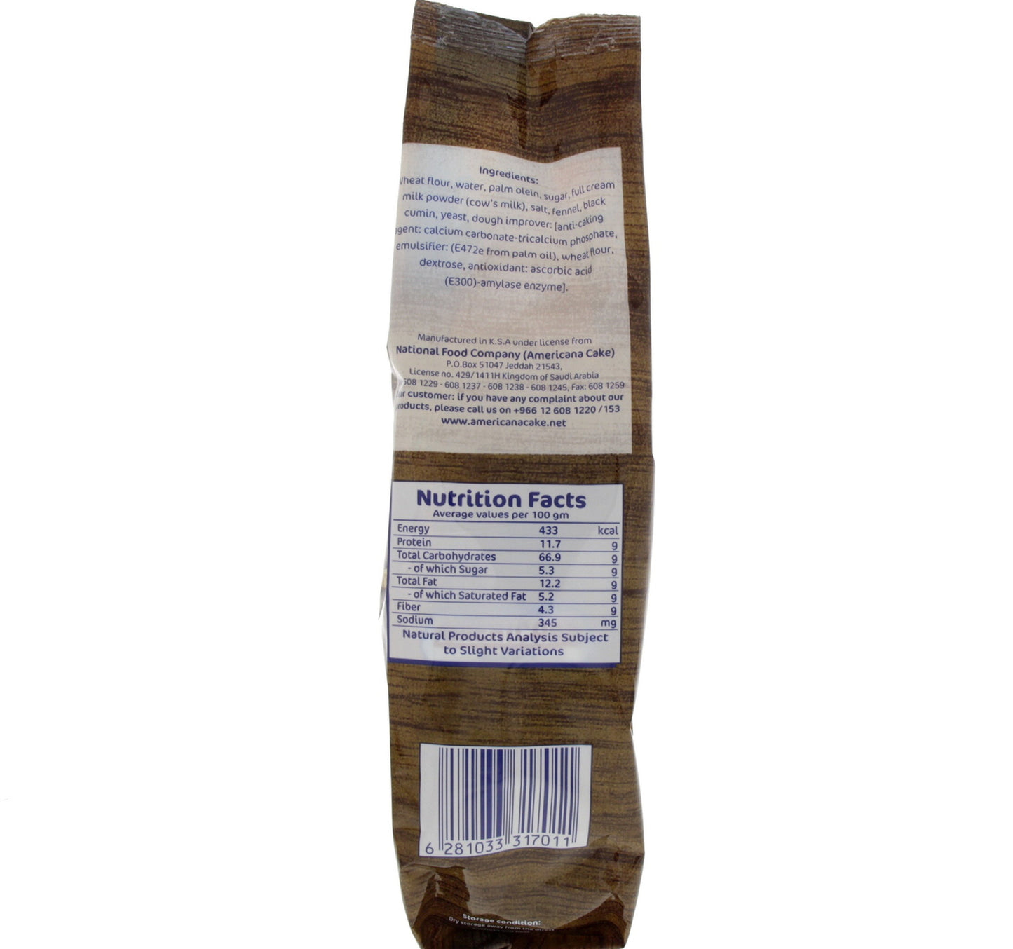 Americana Fresh Rusks with Black Seeds & Fennel 375 g