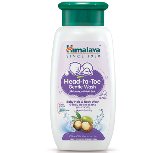 Himalaya Head To Toe Gentle Wash Baby Hair & Body Wash With Olive Oil & Macadamia 400 ml